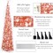 Pop-Up Artificial Christmas Tree with 100LED Lights (Rose Gold) 13.78"D x 13.78"W x 59.06"H